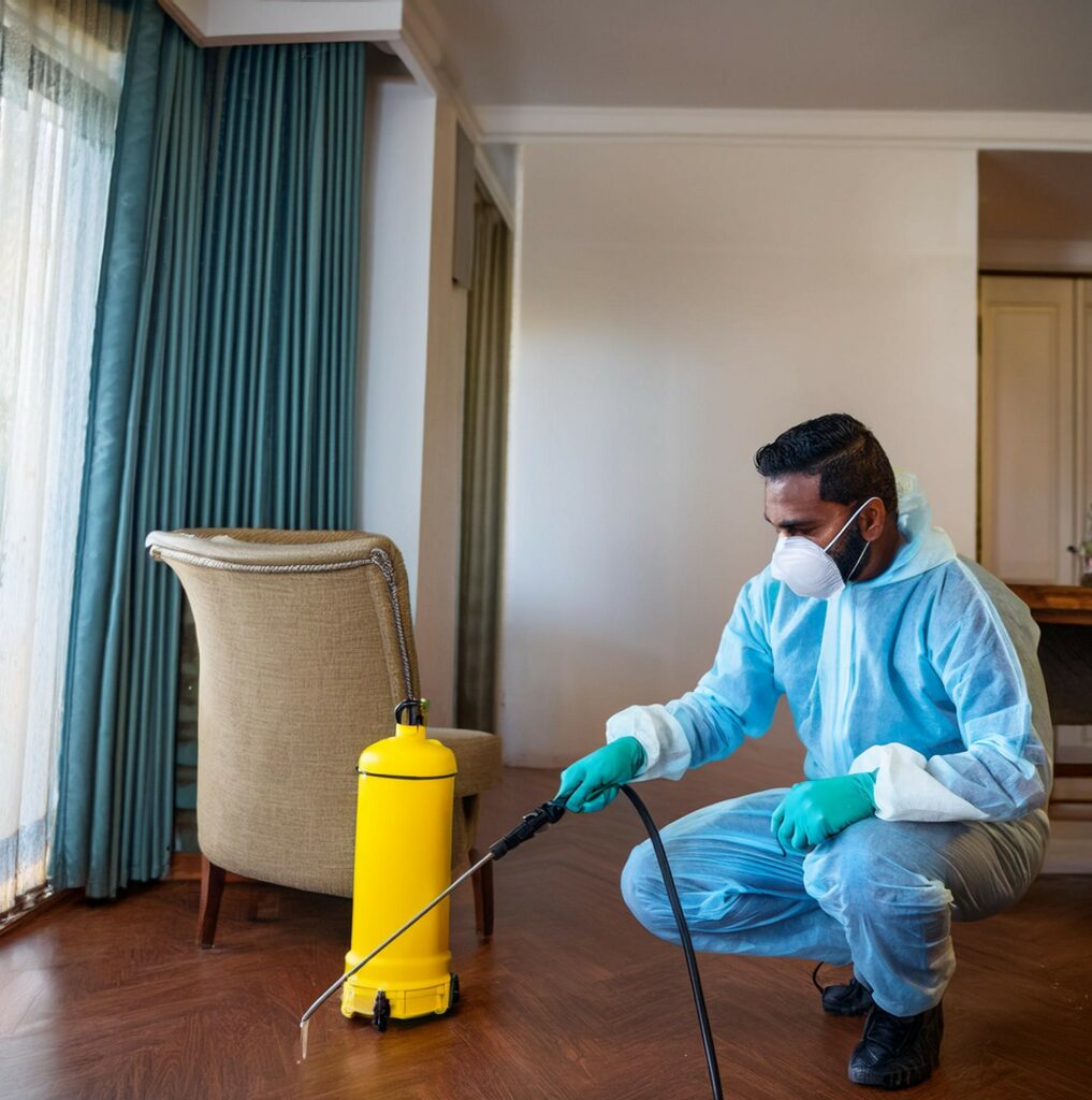 Firefly pest control in juhu mumbai, person doing pest control work in a home 57829 pest control services in juhu